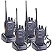 Baofeng BF-888S Two Way Radios Long Range Walkie Talkie Rechargeable Walkie Talkies Handheld Radio Built in Flashlight with Earpiece(Pack of 4)