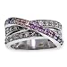 Jewelry : Gold-Exotic: 14K Multi-Sapphire and Diamond Ring