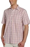 IZOD Mens Short Sleeve Point Collar Regatta Plaid Woven Shirts