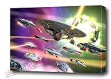 STAR TREK ARMANDA STARSHIP BEAUTIFUL ART GALLERY WRAP STYLE 28X20