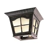 Bel Air Lighting PL-5427 AR Antique Rust Outdoor Flushmount Light