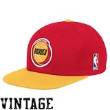 Houston Rockets Mitchell & Ness Red Throwback Vintage Snap Back Hat