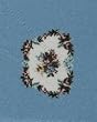 Miniature Floral Needlework Kit in Blue by Lindee's Little Linens