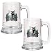 Minnesota Timberwolves NBA 2pc 15oz Glass Tankard Set - Primary Logo by Great American Products
