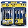 Irwin Industrial Tools 341008 Speebor Blue Groove Pro Spade Bit Set with Case, 8-Piece