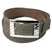 Dark Gray Diagonal Design Wide Belt w. Rhinestone Studded Rectangle Buckle