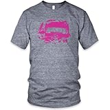 Vintage Smashed Tape (Pink) Tri-Blend T-Shirt, Athletic Grey, L