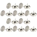 uxcell　スクリュー釘　ラウンドキャップ　装飾　ガラステーブルミラー　ワードローブ　直径26mm　20個入り