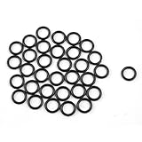 uxcell　Oリング　ニトリルゴム（NBR）　フォークシール　自動車機械　ホールシール　10mm内径　シール　50個