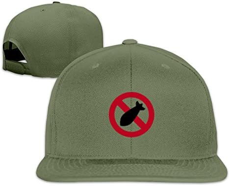VOLTEBQ Cease Wars Flat Bill Traveler Adjustable Hats Snapback ForestGreen