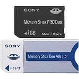 Sony 1 GB Memory Stick PRO Duo Media (MSXM1GST) (Retail Package)