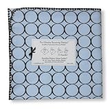 Review SwaddleDesigns SD-016PB / SwaddleDesigns Ultimate Receiving Blanket - Pastel Blue with Brown Mod Circles