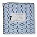 SwaddleDesigns Ultimate Receiving Blanket  - Pastel Blue with Brown Mod Circles