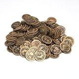 Piraten Goldtaler Totenkopf f�r Schatztruhe, Schatzkiste 144 St�ck