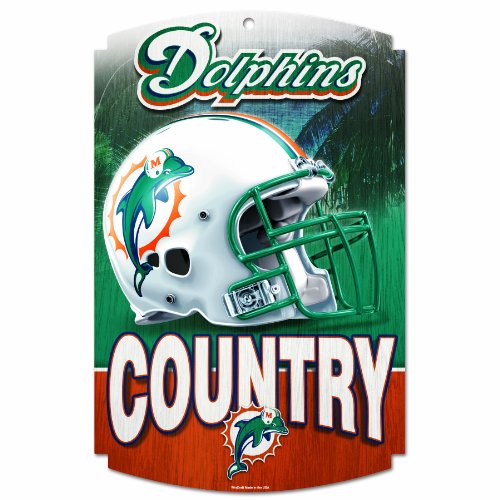 Miami Dolphins Wood Signs