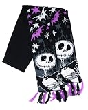 Nightmare Before Christmas Black and Purple Scarf