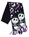 Nightmare Before Christmas Black and Purple Scarf