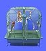 Huge Double Macaw Cage In Green