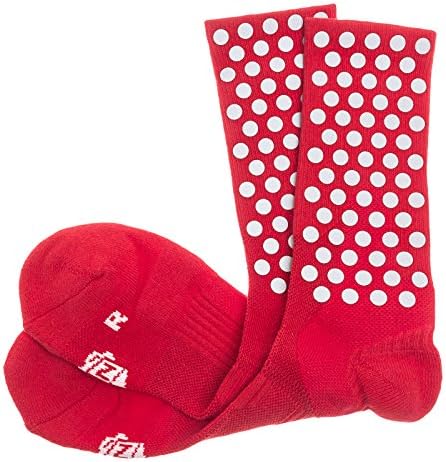 ICNY Half Calf Original Dot Socks Red, One Size - Men's