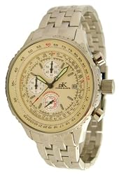 Adee Kaye Basant III Pilot Chronograph ak6230-mb-beige