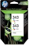 HP Original No 343 Tri-colour Ink Car...