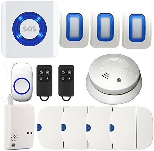 LongHai IOS Android APP Controlled WIFI Smart Cloud Fire Alarm System Wireless Security Smoke Detector Door Chime Home Wi-Fi Alarm System Gas Sensor