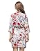 Skyfitting Women's Kimono Robe, Floral Cotton Bridesmaid Robes, Short