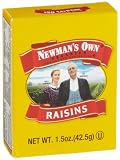 Newman's Own Organics California Raisins, 1.5-Ounce Boxes (Pack of 72)
