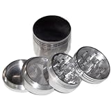 Four Piece NEW STYLE 2 1/4" Herb, Spice or Tobacco Pollen Grinder
