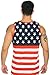 Exist Men's USA Flag Tank Top America Stars & Stripes