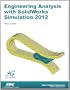 Engineering Analysis With SolidWorks Simulation 2012