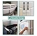 Adjustable Locks for Child Safety | Deluxe: Extra 3M Adhesive to Childproof Ivory White 6 Pack