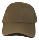 Blank / Plain Adjustable Velcro Baseball Cap / Hat - Olive Green