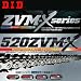 D.I.D シールチェーン ZVM-Xシリーズ シルバー 520ZVM-X 120L カワサキ KLX650SR (C1-C4) 650cc