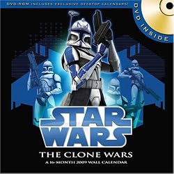 Star Wars The Clone Wars DVD 2009 Wall Calendar