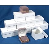 12 Gray Velvet Earring Boxes Showcase Display Gift Box