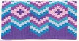 Mayatex Saddle Blanket - Wool Spanish Lace - Purple and Turquoise