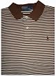 Men's Ralph Lauren Polo by Ralph Lauren Shirt Size XL Brown/White Striped