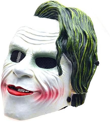 YIDUO(TM) Wire Mesh Batman The Dark Knight The Joker Clown Full Face Protection Paintball Mask Protective Gear War Game Fiberglass masks Halloween Costume BB Gun