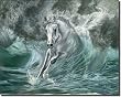 Poseidon's Gift by Kim McElroy - Horse Equine Ceramic Accent Tile 8" x 10" Kitchen Shower Backsplash