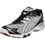 ASICS Men's GEL-Volleycross 2 Volleyball Shoe,White/Black/Silver,9.5 M