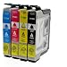 4er Set Tintenpatronen mit Chip und F�llstandanzeige f�r Epson  SX 125 kompatibel zu T1281 T1282 T1283 T1284 1x Bk 12 ml, color je 10ml, kompatibel zu T1285