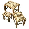 Bamboo Stool 3-pc. Set