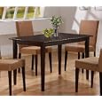 Casual Style Cappuccino Finish Wood Dining Table