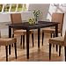 Coaster Microfiber Chairs, Cappuccino, Set of 2