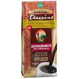 Teeccino Mediterranean Almond Amaretto Herbal Ground Coffee, 11-Ounce Bags (Pack of 3)