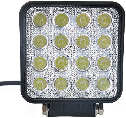 8 pcs one pack 48w 30 Degree LED Spot Beam Lights Square Off-road bulb lamp light fog lighting exterior For Jeep Cabin/Boat/SUV/Truck/Car/ATV/Vehicles/automative/jeep/Marine