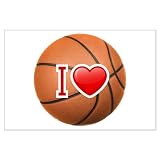 Large Poster I Love Basketball