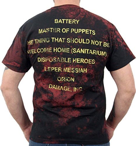 Men's Metallica Master of Puppets Death Metal Shirt Black (XXL)