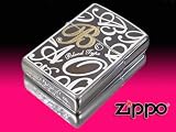 Zippoレギュラー*ブラッドタイプ B*スワロフスキー入＆両面柄